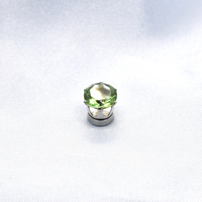 Wholesale Simple Mini Colorful Zircon Stainless Steel Ear Clip JDC-ES-ShuangN001