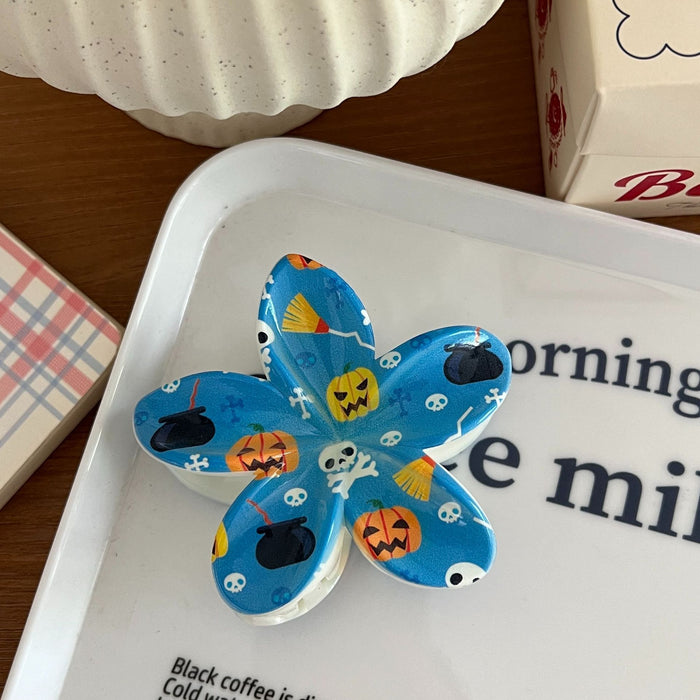 Wholesale  cute skull ghost print shark clip hairpin headdress