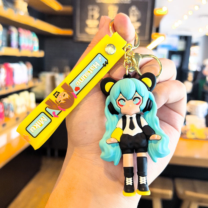 Wholesale Cute Cartoon Creative Pvc Doll  Pendant Keychain