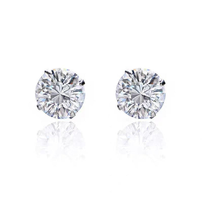 Wholesale Zircon earrings versatile silver niche design minimalist earring wholesale