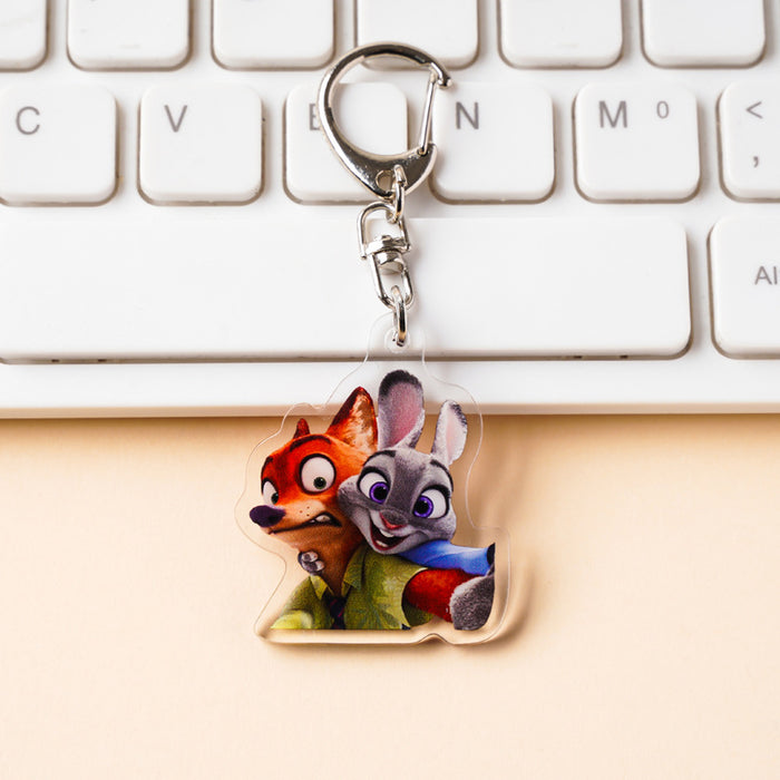 Wholesale Cute Cartoon Acrylic Couple Keychains