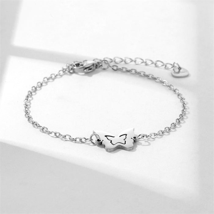 Wholesale Glossy Stainless Steel Butterfly Bracelet JDC-BT-MingM012