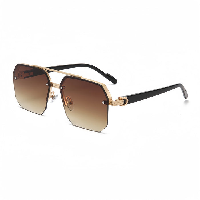 Wholesale New sunglasses with high-end feel, large boxy glasses, fashionable and stylish