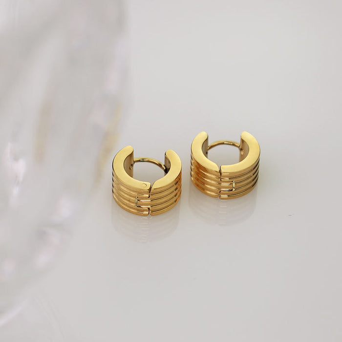 Wholesale electric stripe simple earrings