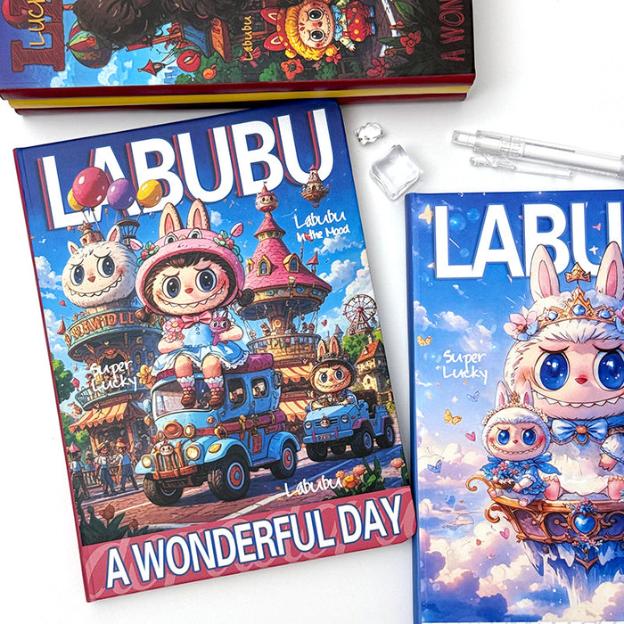 Wholesale 5pcs Cartoon Horizontal Line Book Cartoon Hand Book Student Super Thick Notepad