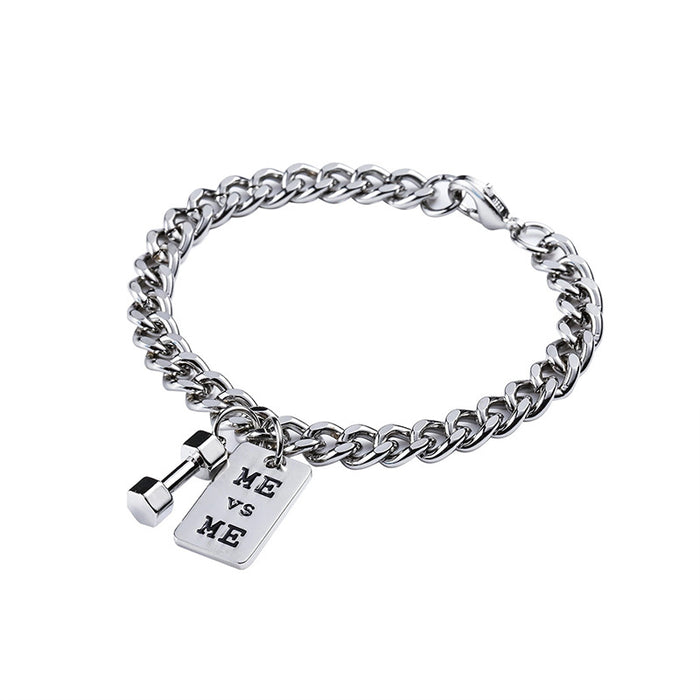 Wholesale 2pcs Dumbbell You Vs You Cube Bracelet JDC-BT-XuanHao002