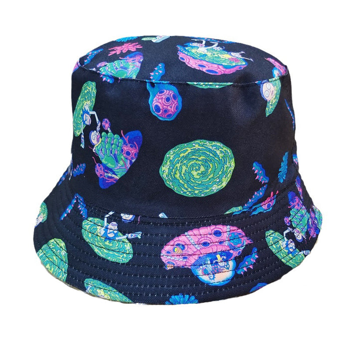 Wholesale Cartoon Print Cotton Bucket Hat JDC-FH-BoD017