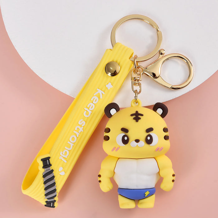 Wholesale PVC Cartoon Animal Doll Keychain JDC-KC-ZhiZ002