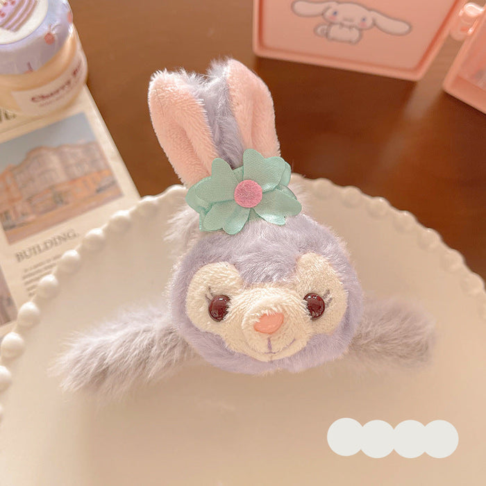 Wholesale Cute cartoon large plush hair clip