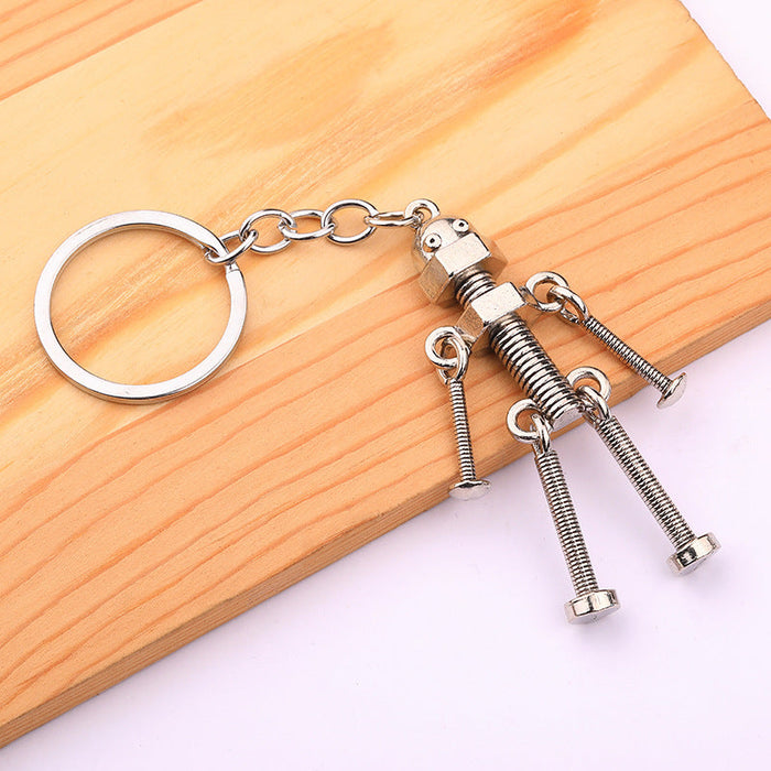 Wholesale Screw Robot Zinc Alloy Keychains JDC-KC-XinJun008