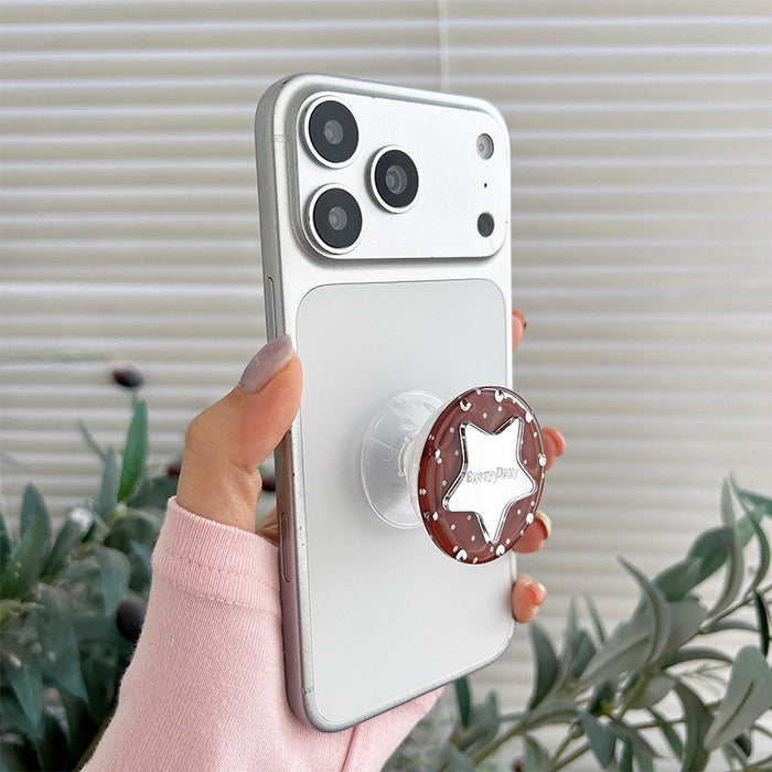 Wholesale Acrylic Rhinestone Star Mirror Phone Grip Stand
