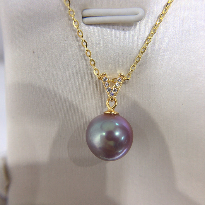 Wholesale Pearl pendant, pure silver pearl necklace, collarbone chain