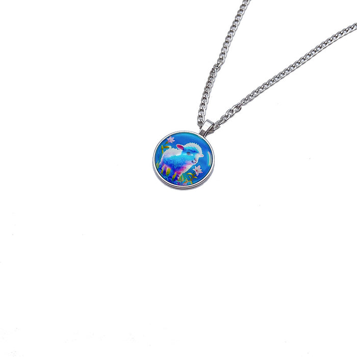 Wholesale Luminous Zodiac Alloy Necklace