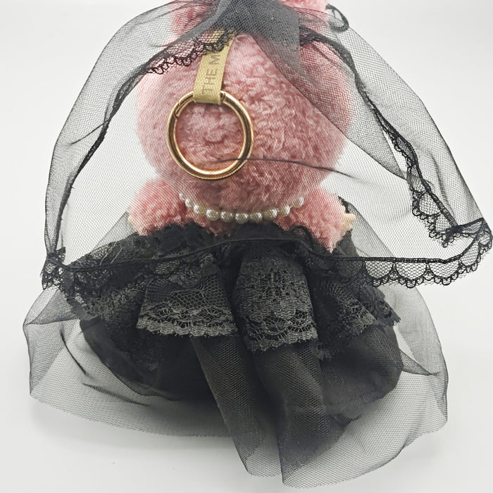 Wholesale 17cm  Clothes Black Wedding Dress Three-Piece Set Replacement Dress-Up Baby Clothes