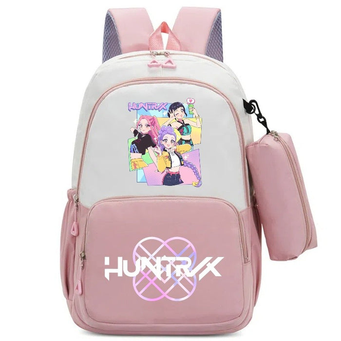 Wholesale Kpop Cartoon Print Two-Piece Backpack Set
