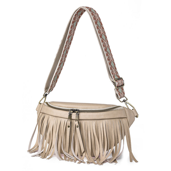 Wholesale Summer Vintage Tassel Pleated Shoulder Bag JDC-SD-YouYJ006