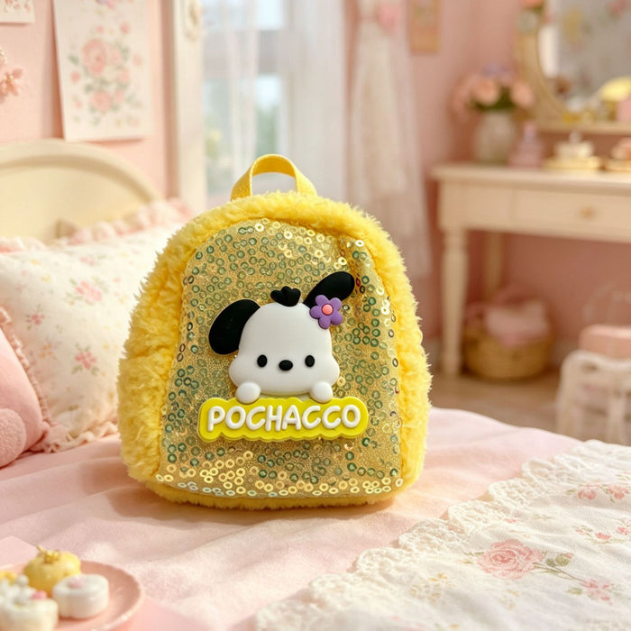 Wholesale Cartoon Sequin Purse Keychain Earphone Case Kids Gift Bag Charm