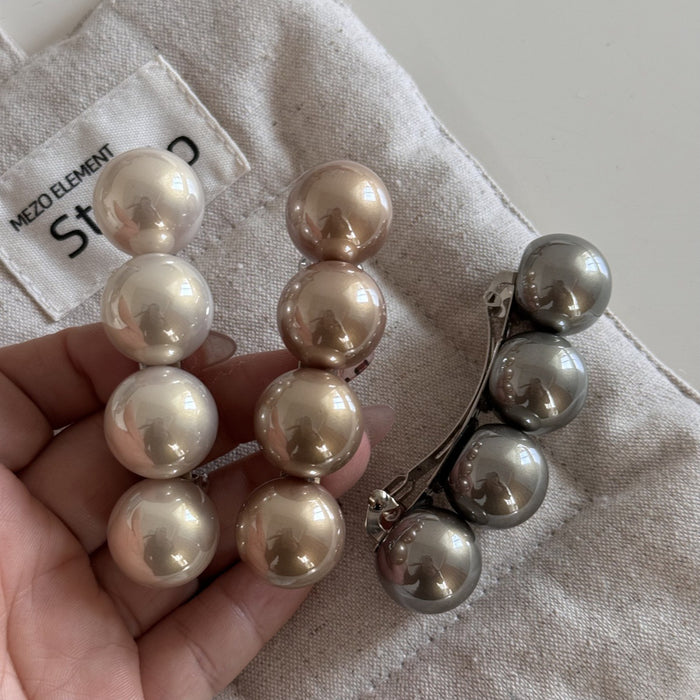 Wholesale 4 Pearl Barrette Hair Clips for the Back of the Head