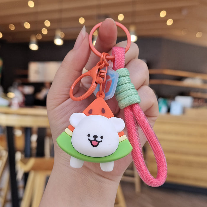 Wholesale Cartoon Silicone Doll Keychain JDC-KC-ZhuoRan013