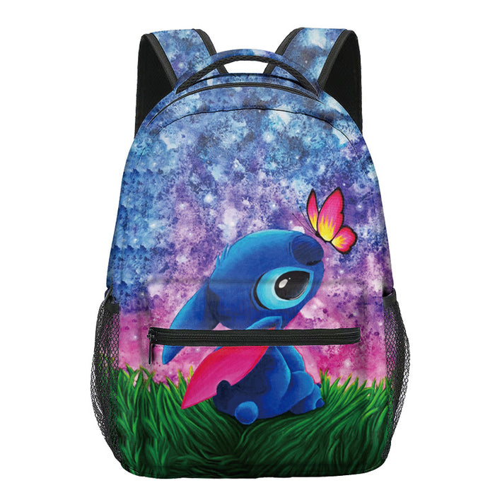 Wholesale Stitch Backpack Digital Full Print Student Schoolbag Cartoon Anime Backpack in Stock JDC-BP-Shangl004