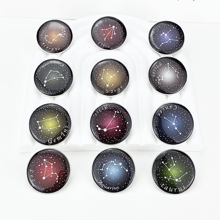 Wholesale Electroplated Zinc Alloy Contion Brooch Starry Sky Pin Badge Everyday Fashion Accessory MOQ≥2