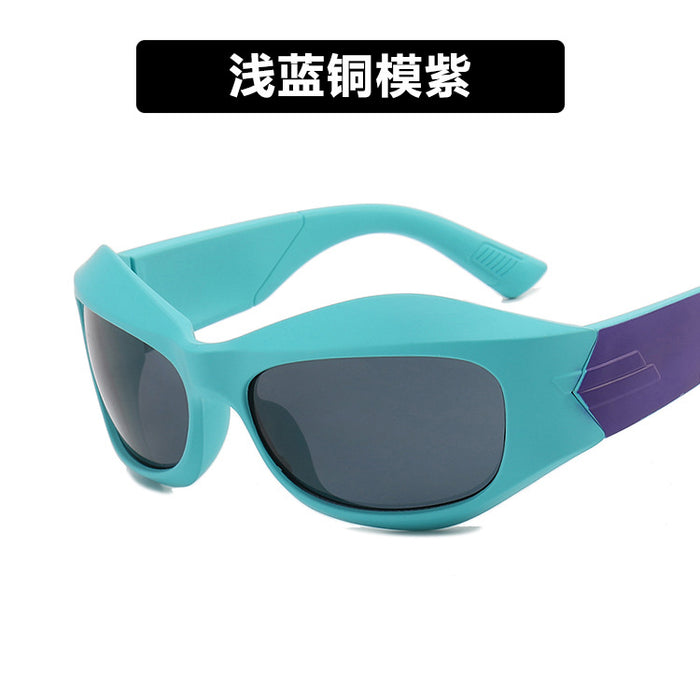 Wholesale Alien curved technology sunglasses trendy sunglasses sunglasses sunglasses