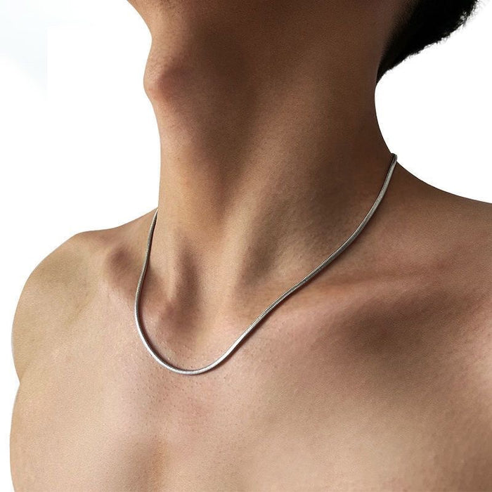 Wholesale Titanium steel necklace, personalized and simple sweater chain