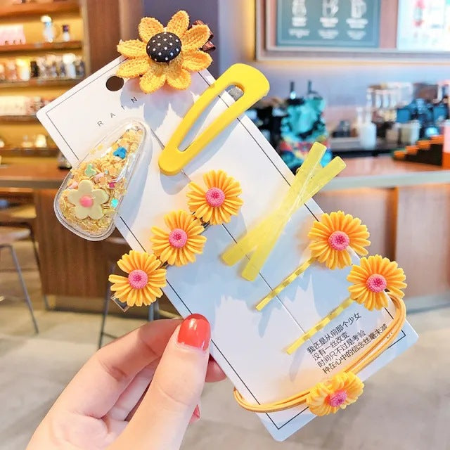 Wholesale Baby hairpins,  children' s hairpins,  cute bowknot fabric clips,  small size,  no hair damage