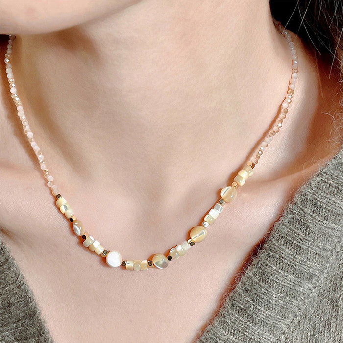Wholesale Beaded necklace versatile, high-end, niche design, collarbone chain