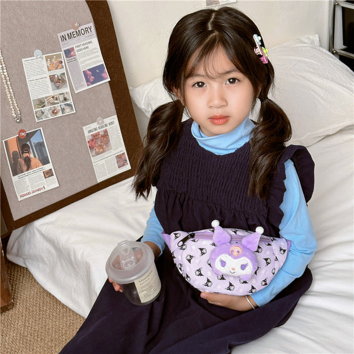 Wholesale Cartoon Children' s Waist Bag Kindergarten Backpack Children' s Baby Crossbody Bag Boys and Girls Shoulder Bag Cross-Border Lightweight Waterproof