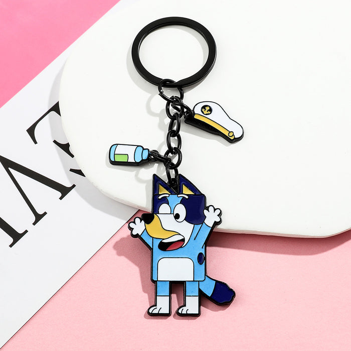 Wholesale 5PCS Cartoon Cute Dog Zinc Alloy Keychain JDC-KC-GYu002