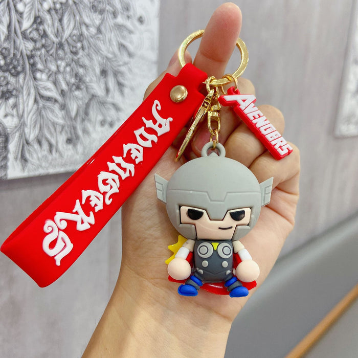 Wholesale Cartoon Car Keychain Men's and Women's Bag Silicone Key Chain Pendant