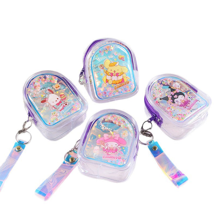 Wholesale 10pcs Cartoon Transparent Quicksand Coin Purse Wallet