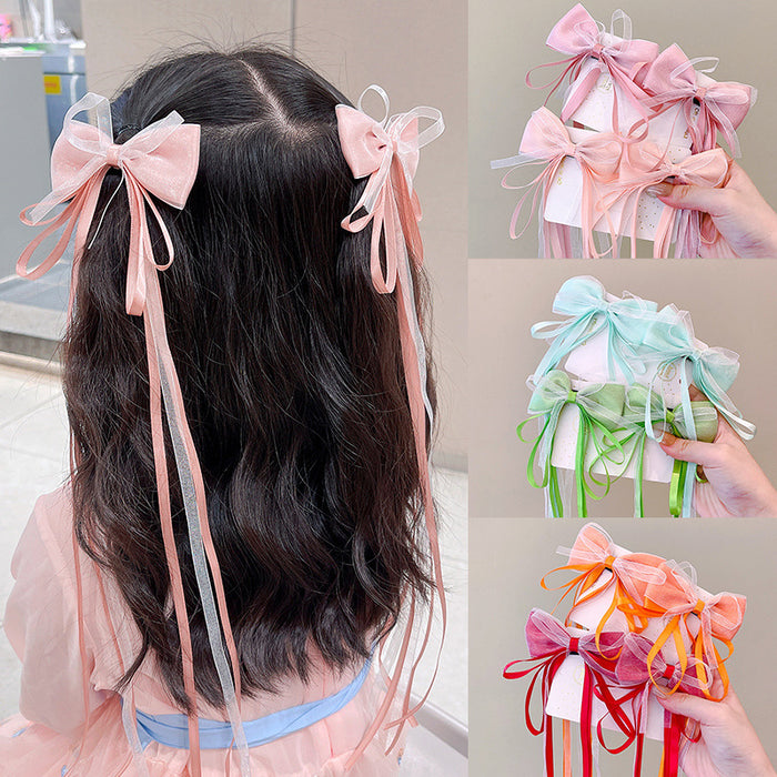 Wholesale Children's Bow Ribbon Hairpin Baby JDC-HC-DF005