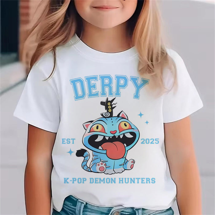 Wholesale Cotton Casual Teen T Shirt K Pop  Fan Gift Striped Round Neck Short Sleeve