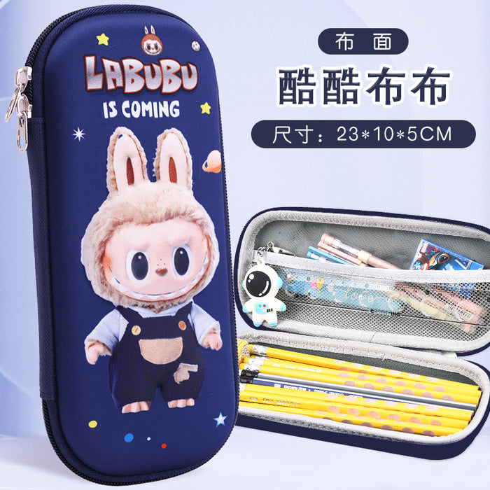 Wholesale New 3D Stereo Stationery Box for Primary School Students Cartoon Eva Pencil Case