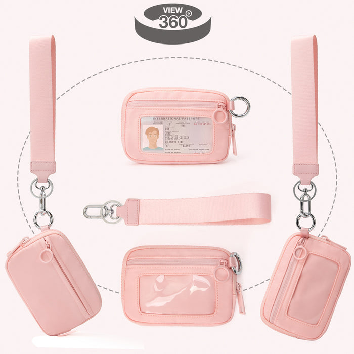 Wholesale Waterproof Small Wallet Multi-function Card Case Keychain Coin Purse Storage Bag