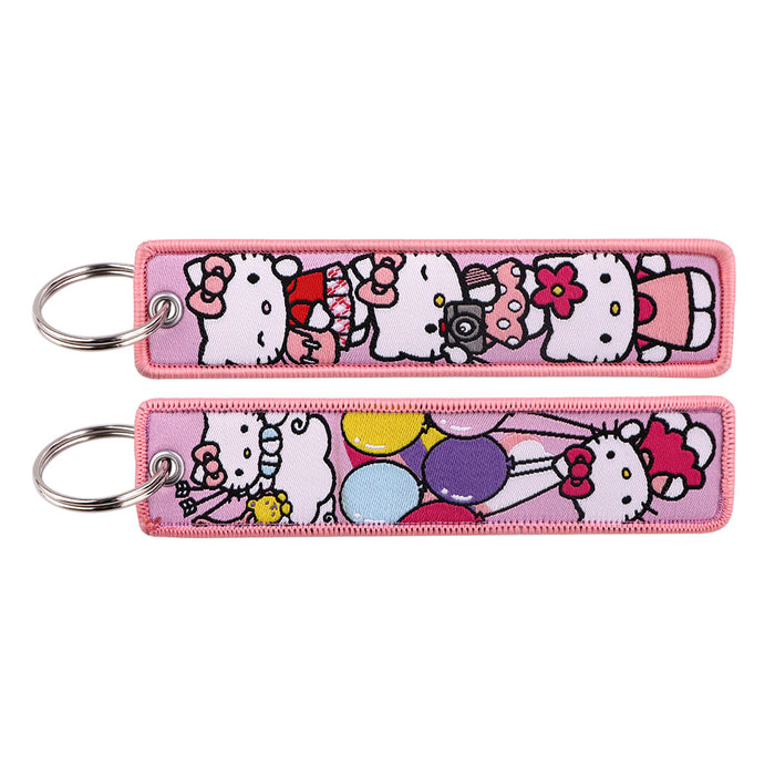Wholesale Fabric Cartoon Keychain Lanyard  Design Car Key Accessory Gift