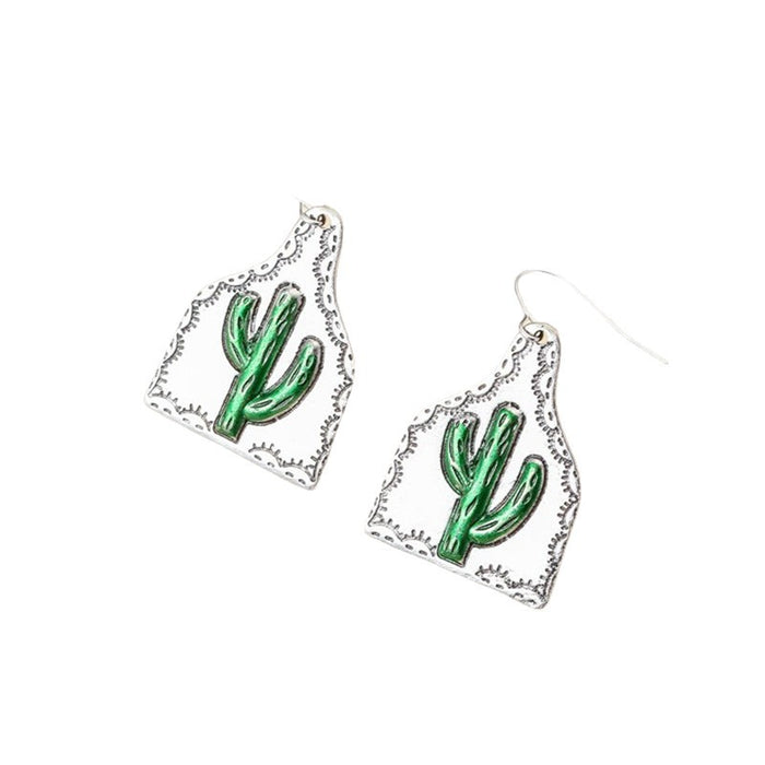 Wholesale 2pcs Retro Round Flower Tassel Earrings