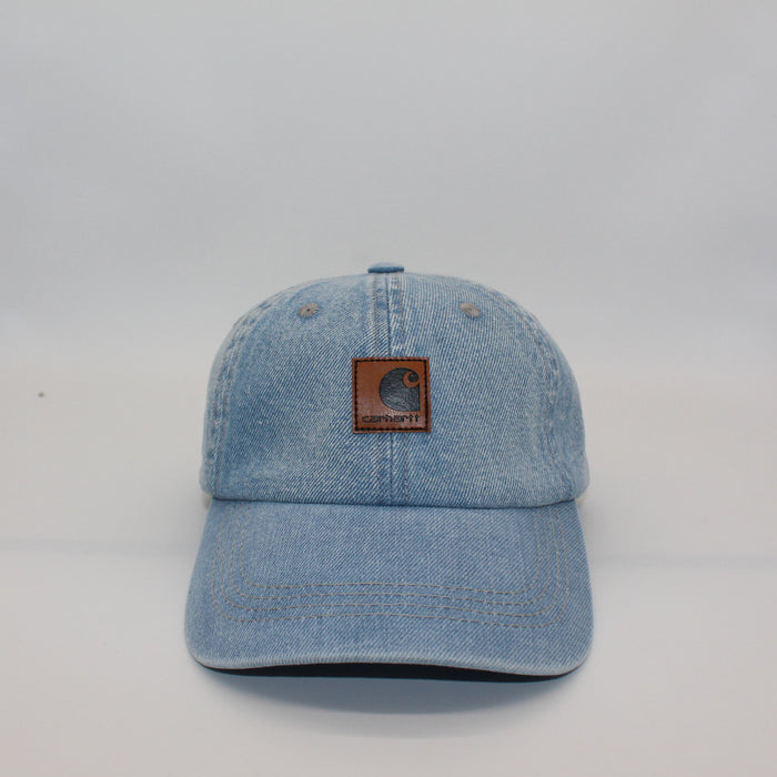 Wholesale Washed Distressed Soft Top Leather Label Curved Brim Baseball Cap JDC-FH-QingCL004