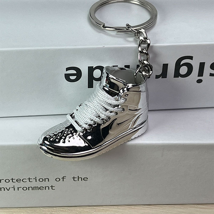 Wholesale Electroplated Mini Shoe PVC Keychain (F) JDC-KC-XingS004