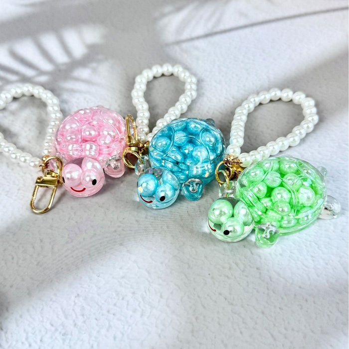 Wholesale Oil-filled quicksand turtle keychain