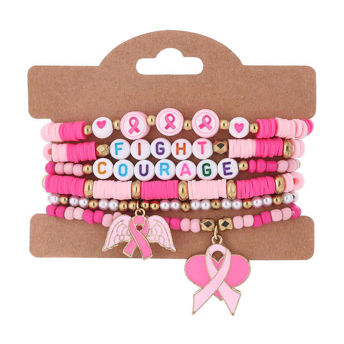 Wholesale Red ribbon-shaped pendant accessory with 18. 5cm bracelet