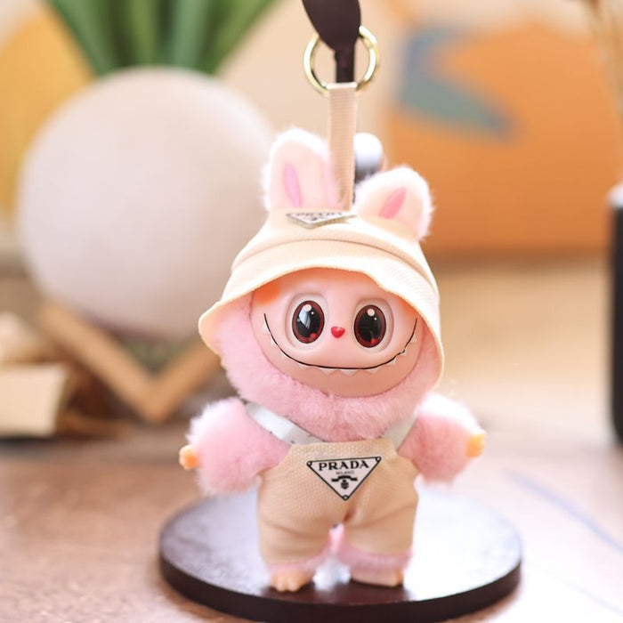 Wholesale cute vinyl rabbit pendant plush toy doll little rabbit bag pendant keychain doll