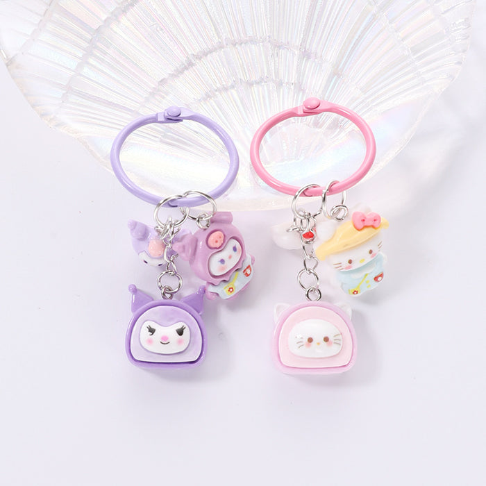 Wholesale Card Ring Cute Pendant Keychain (S) JDC-KC-HuiM002