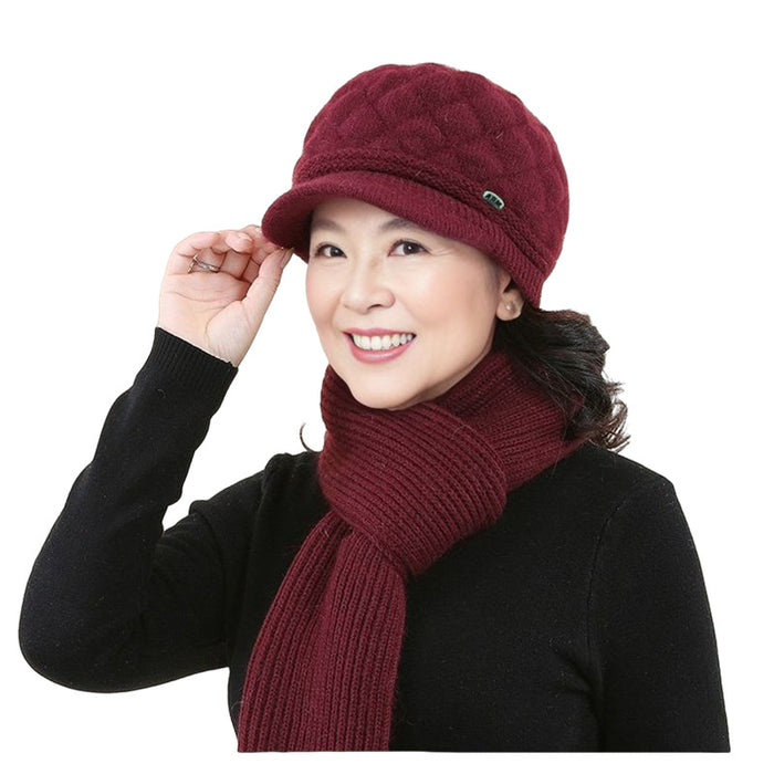 Wholesale Warm Beret Knitted Wool Hat for Women JDC-HT-PX008