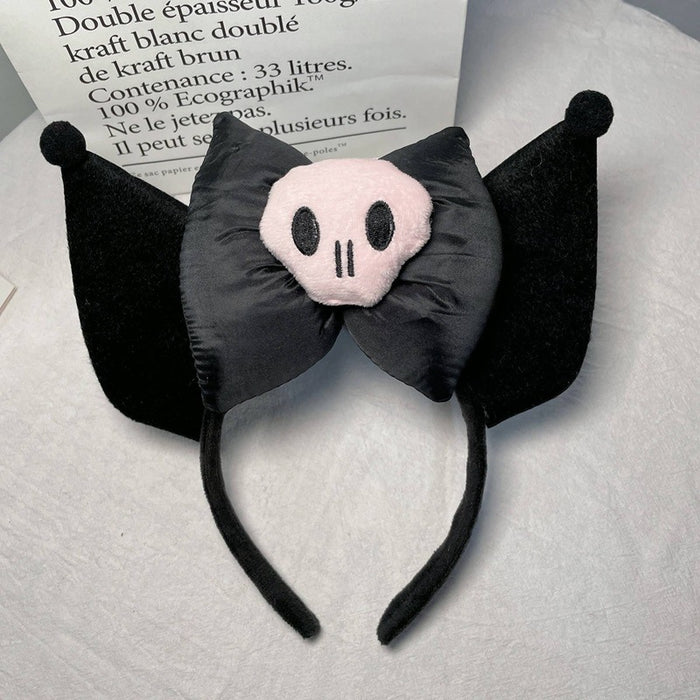 Wholesale  Black Cute Pink Bow Hairband Cartoon Plush  Headband