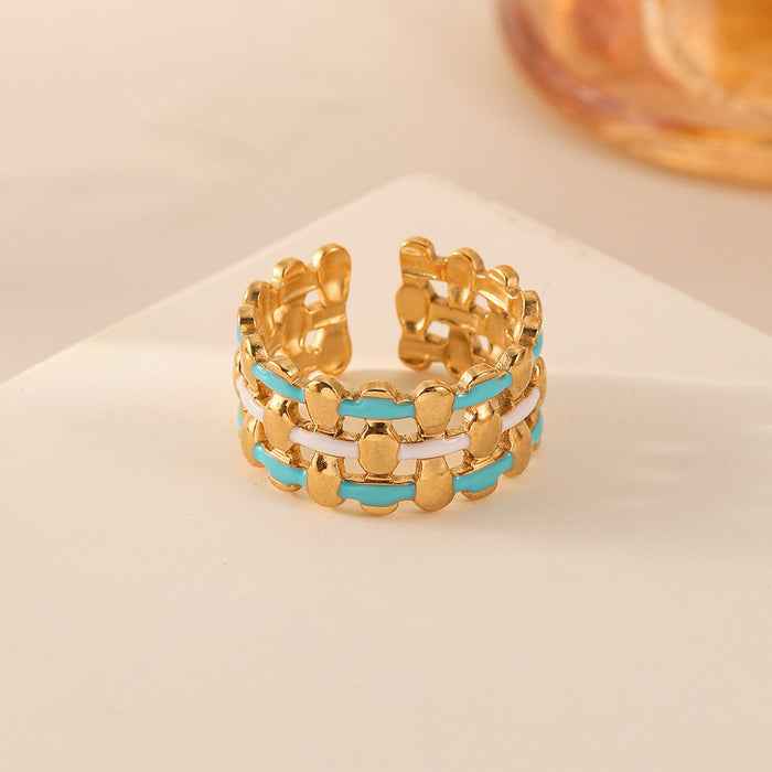 Wholesale Fashionable, luxurious, personalized, versatile and elegant stainless steel open ring bracelet