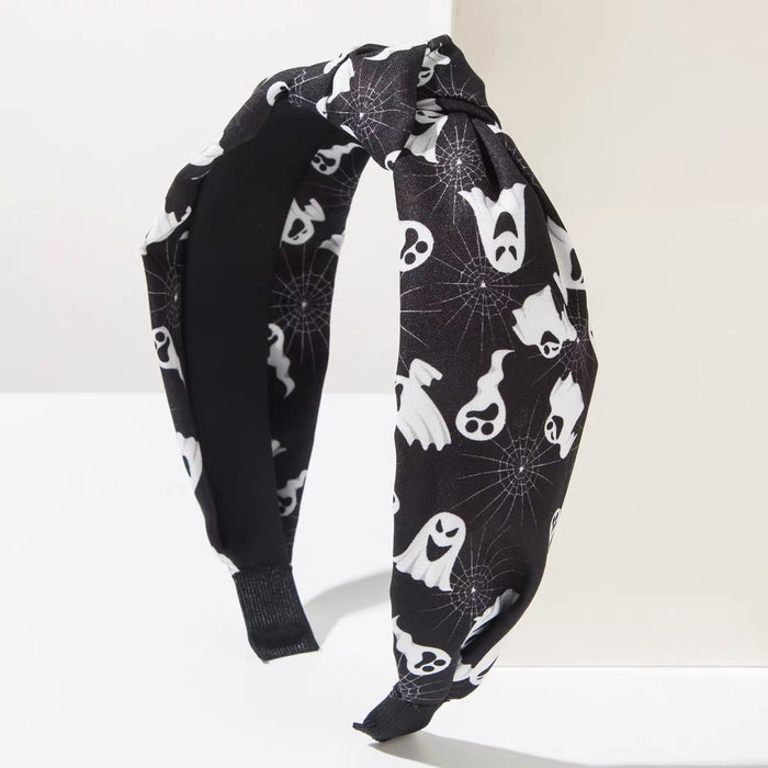 Wholesale  Ghost Skull Star Moon Print Fabric Headband Retro Party Hair Accessory For Everyday Styling And Boutique Resale