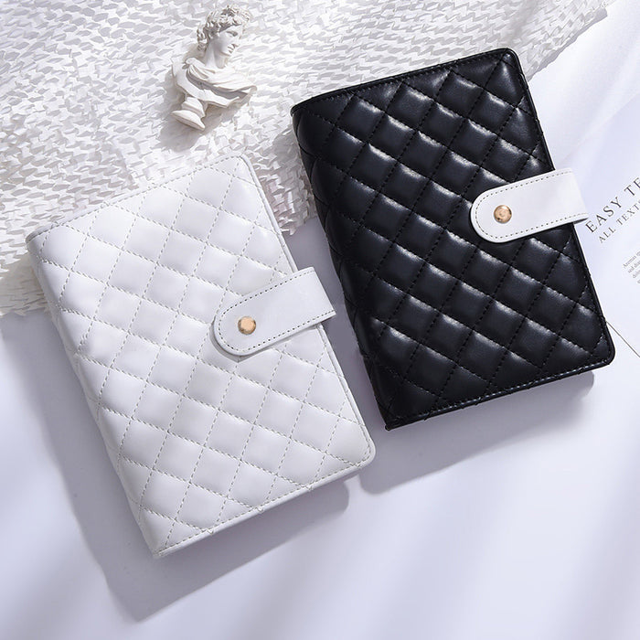 Wholesale Macaron Pu Leather Loose-Leaf Accounting Notebook Creative Cash Budget Financial Planning Notebook